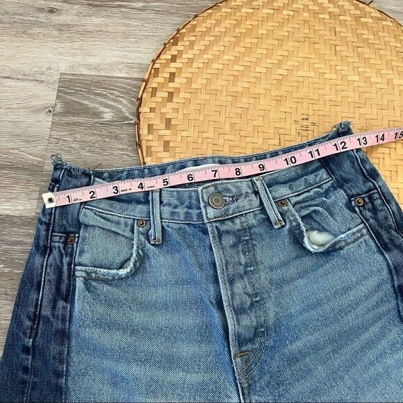 Grlfrnd jeans Jessica cropped raw‎ hem two toned - Picture 7 of 9